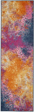 2’ X 10’ Abstract Brights Sunburst Runner Rug
