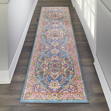 2’ X 3’ Teal And Pink Medallion Scatter Rug