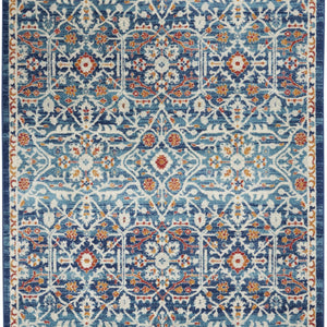 2' X 3' 藍白色多獎章獎章分散地毯