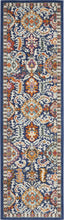 2’ X 3’ Blue And Gold Intricate Scatter Rug