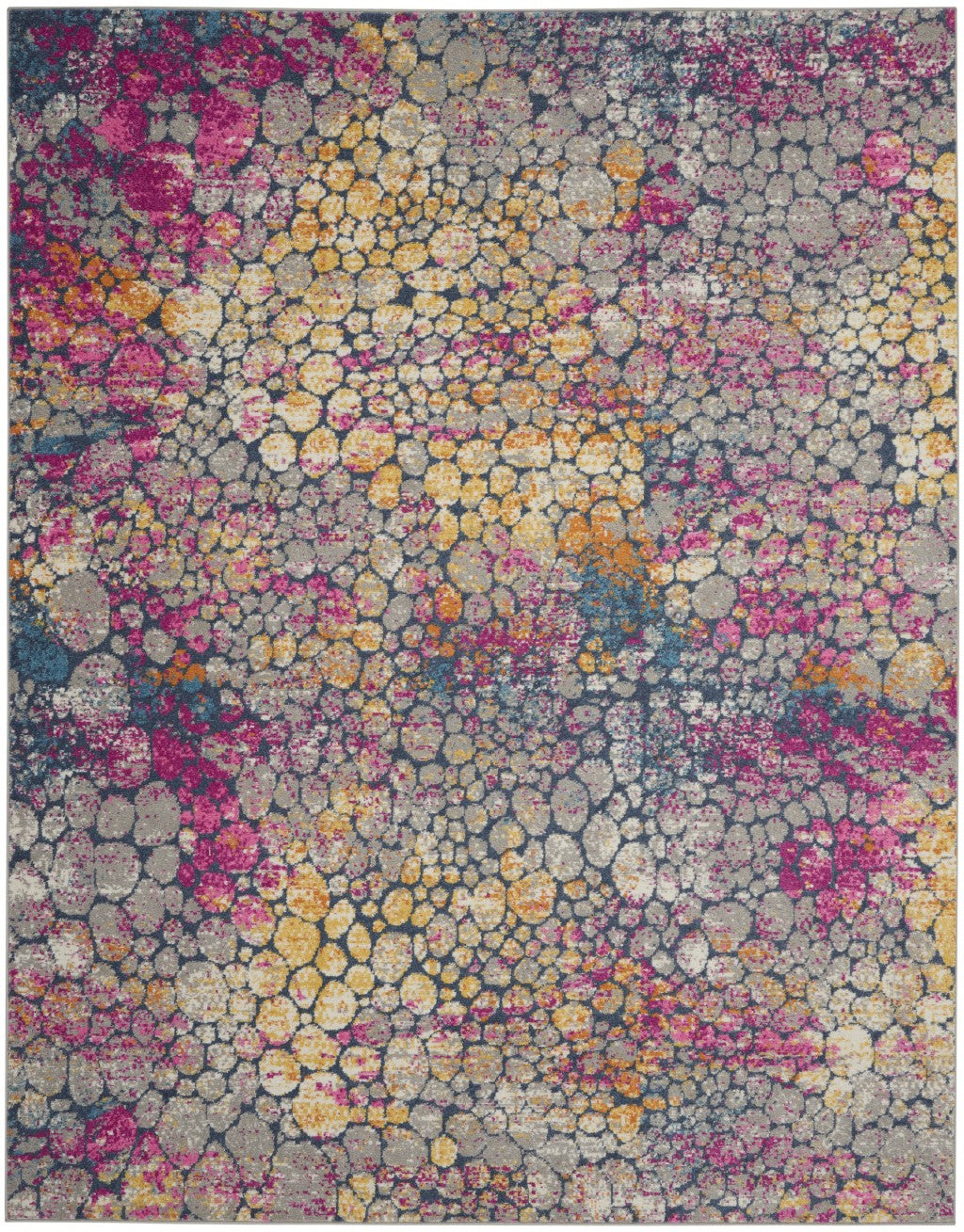 2’ X 6’ Yellow And Pink Coral Reef Runner Rug