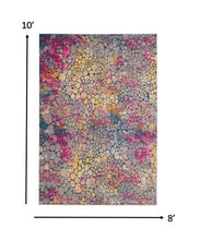2’ X 6’ Yellow And Pink Coral Reef Runner Rug