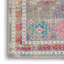 Gray Distressed Ornamental Area Rug - 4’ x 6’