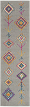 2’ X 3’ Gray And Multicolor Geometric Scatter Rug