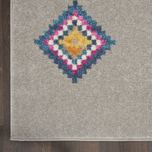 2’ X 3’ Gray And Multicolor Geometric Scatter Rug