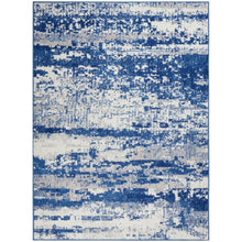 4’ X 6’ Ivory And Navy Oceanic Area Rug