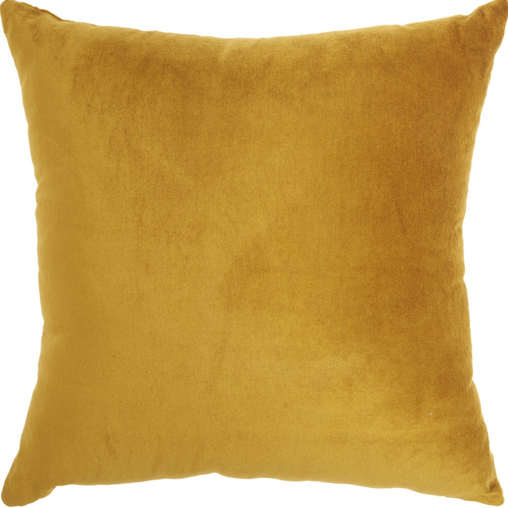 Mustard And Silver Throw Pillow
