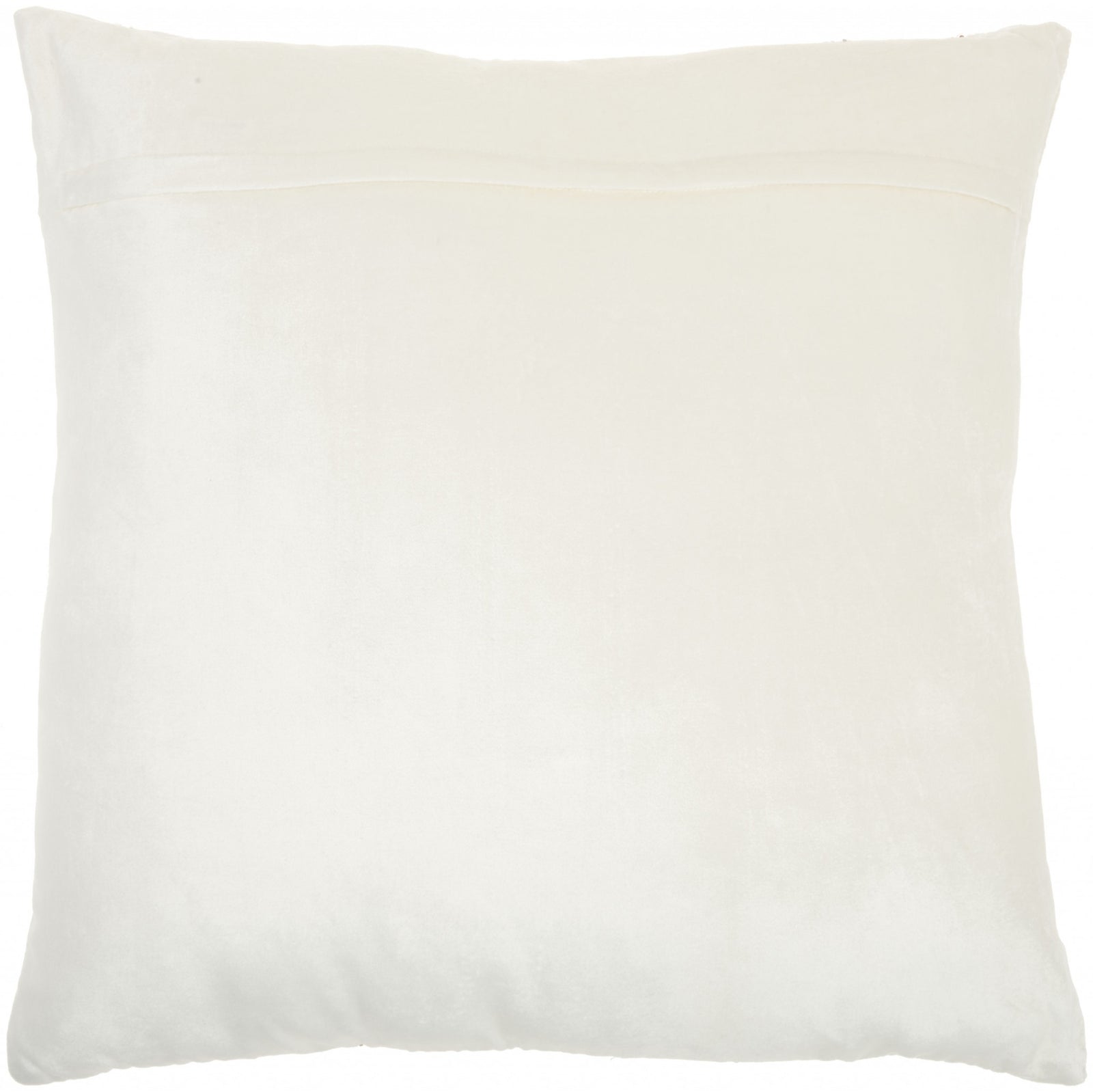 Glam Ivory And Gold Accent Throw Pillow With Beaded Details