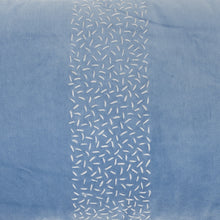 Blue Lumbar Pillow With Center Pattern