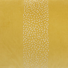 Yellow Lumbar Pillow With Center Pattern