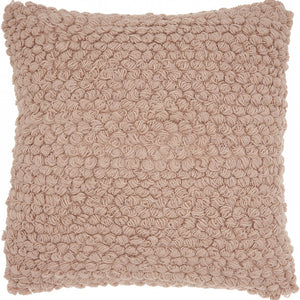 Pink Knotted Detail Throw Pillow