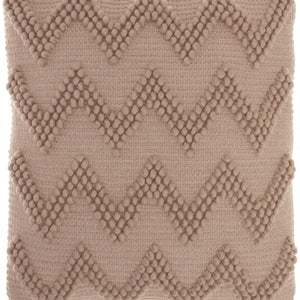 Rose Pink Chevron Detail Throw Pillow