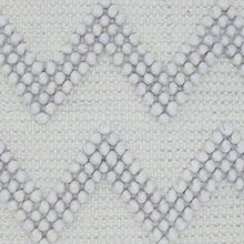 Pale Blue Chevron Detail Throw Pillow