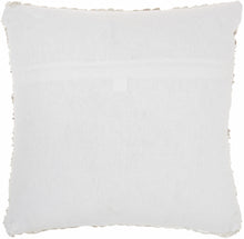 Petite Taupe And White Striped Throw Pillow