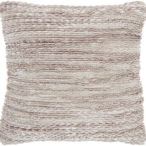 Petite Purple And White Striped Throw Pillow