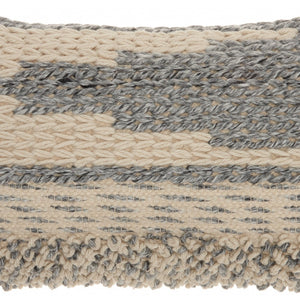 Bohemian Blue And White Lumbar Pillow