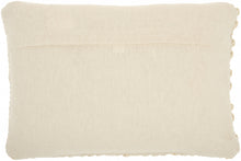 Cream Pom-Pom Detailed Lumbar Pillow