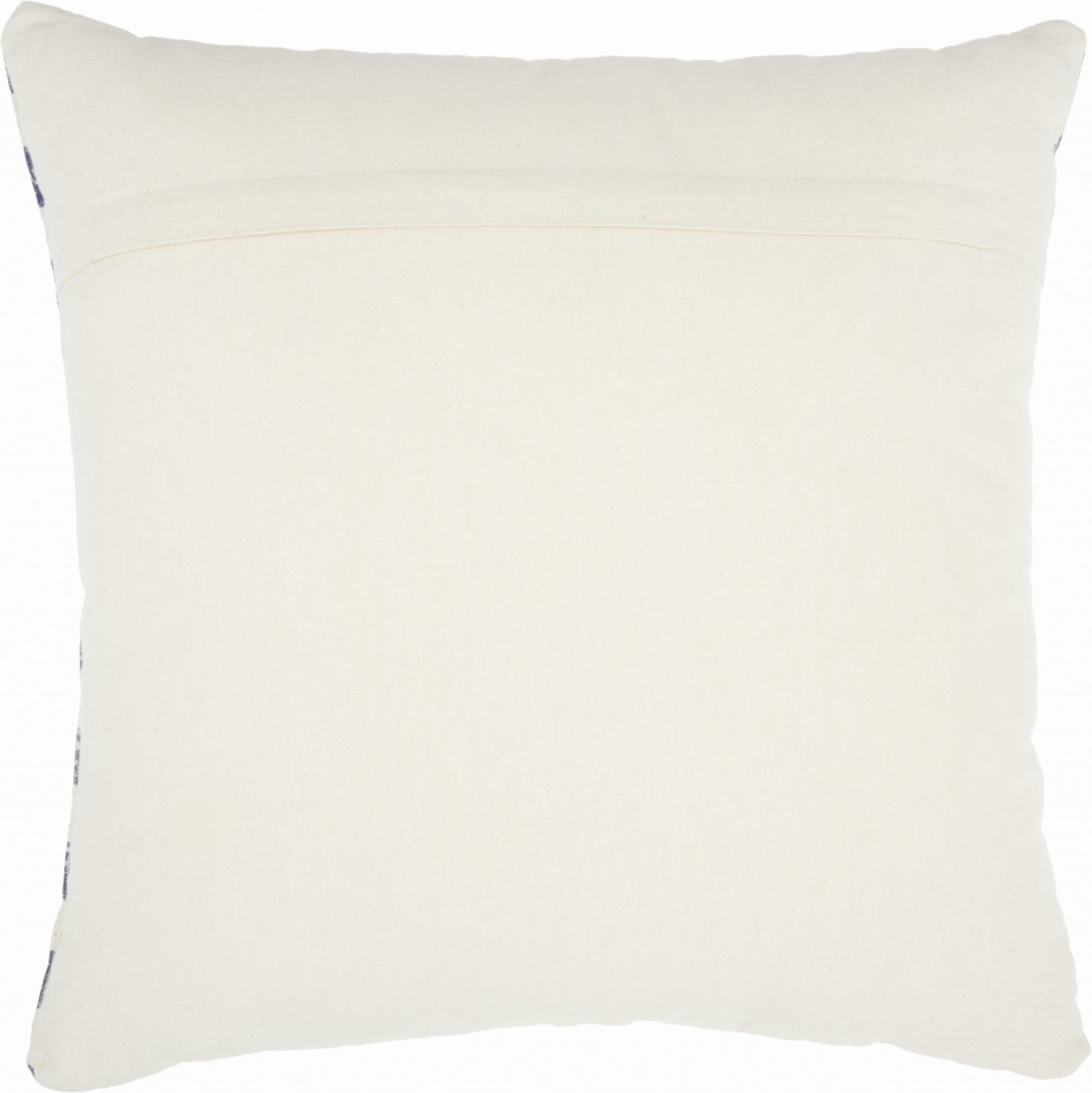 Navy Blue And Ivory Irregular Stripes Throw Pillow