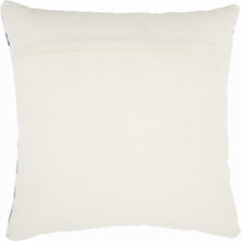 Navy Blue And Ivory Irregular Stripes Throw Pillow