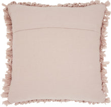 Loose Luscious Shag Light Pink Throw Pillow
