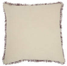 Soft Shaggy Purple And White Spotted Throw Pillow