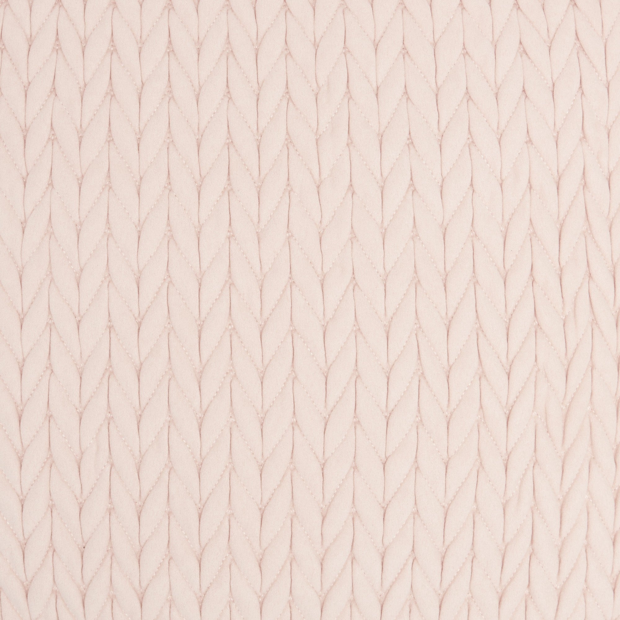 Chevron trenzado rosa claro Cojín