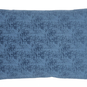 Navy Blue Distressed Gradient Lumbar Pillow
