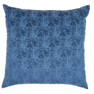 Navy Blue Distressed Gradient Throw Pillow