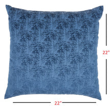 Navy Blue Distressed Gradient Throw Pillow