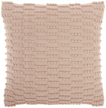 Blush Textured Broken Stripes Throw Pillow