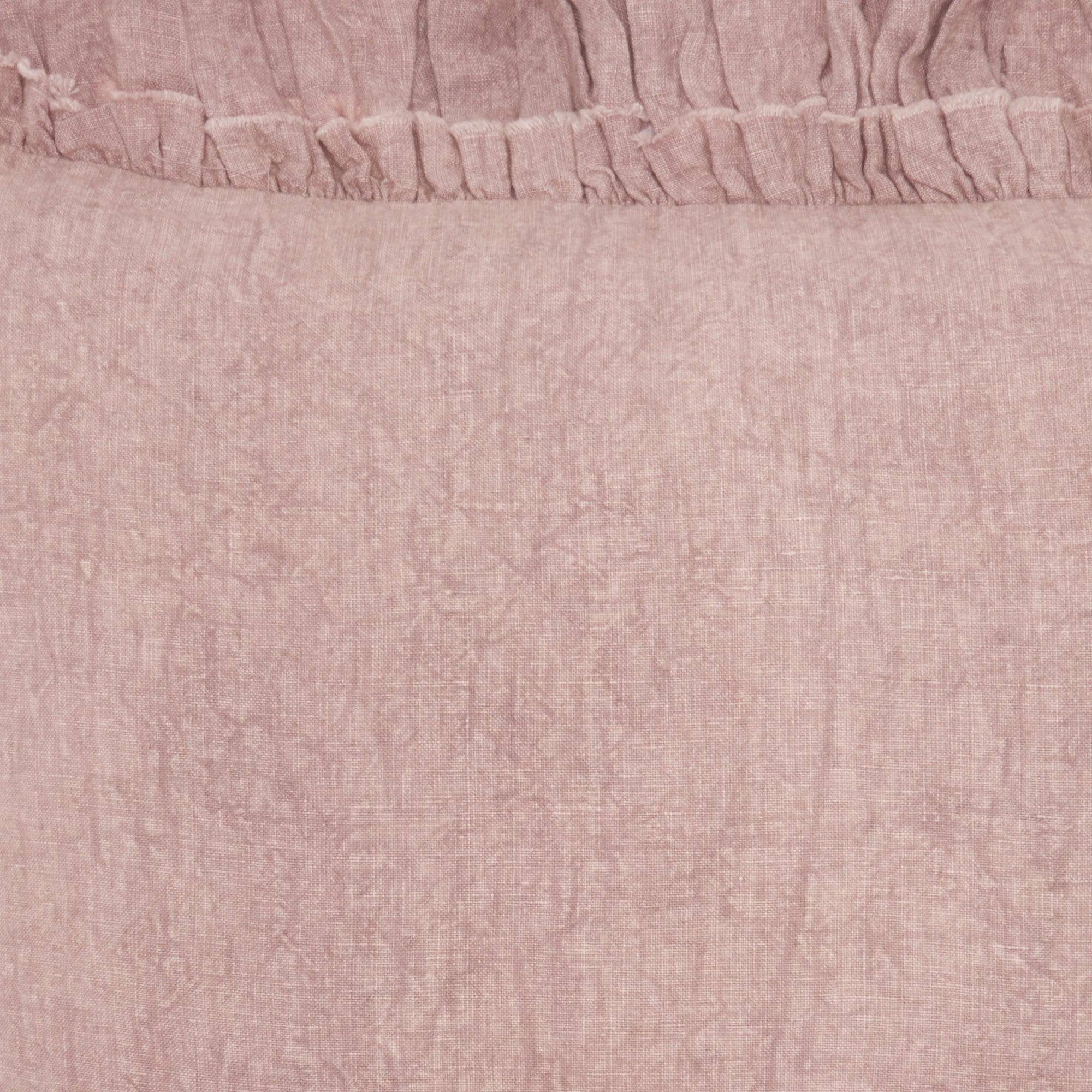 Dainty Ruffle Edged Pink Throw Pillow