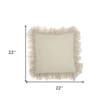 Wide Tasseled Marble Yellow Throw Pillow