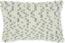 Light Blue Dotted Lumbar Pillow