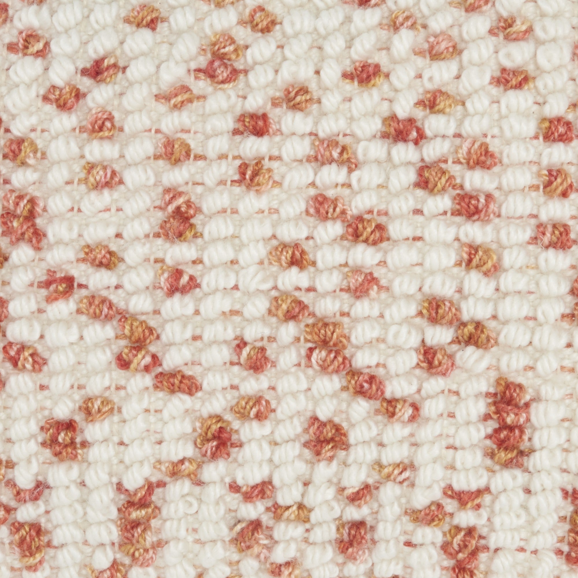 Peach Dotted Lumbar Pillow