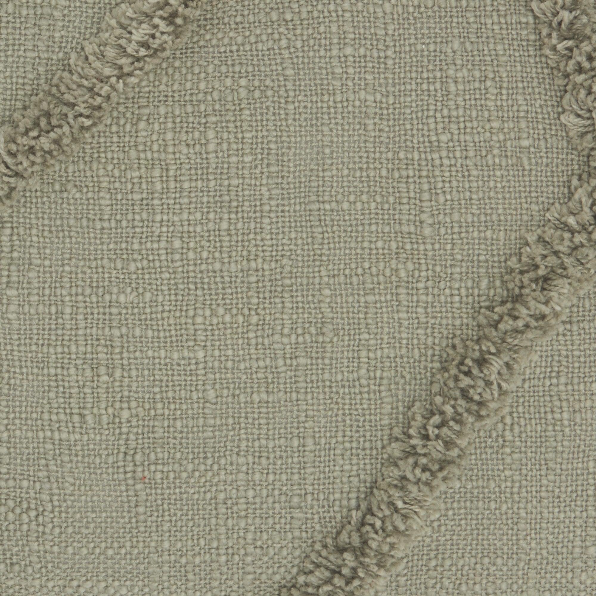 Cojín lumbar con detalle de lanudo verde caqui abstracto claro