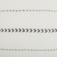 Bohemian White Cotton Accent Pillow With Grey Tassel Details