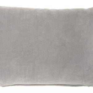 Solid Gray Casual Throw Pillow
