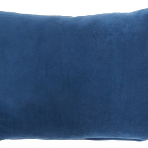 Solid Navy Blue Casual Throw Pillow