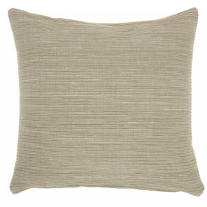 Taupe Distressed Stripes Throw Pillow