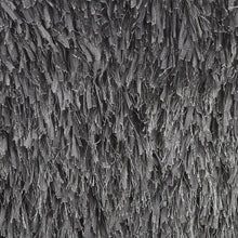 Square Charcoal Shag Throw Pillow