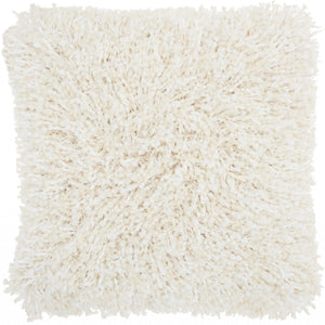 Plush Cream Throw Pillow
