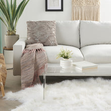 Acento gris con lentejuelas Cojín