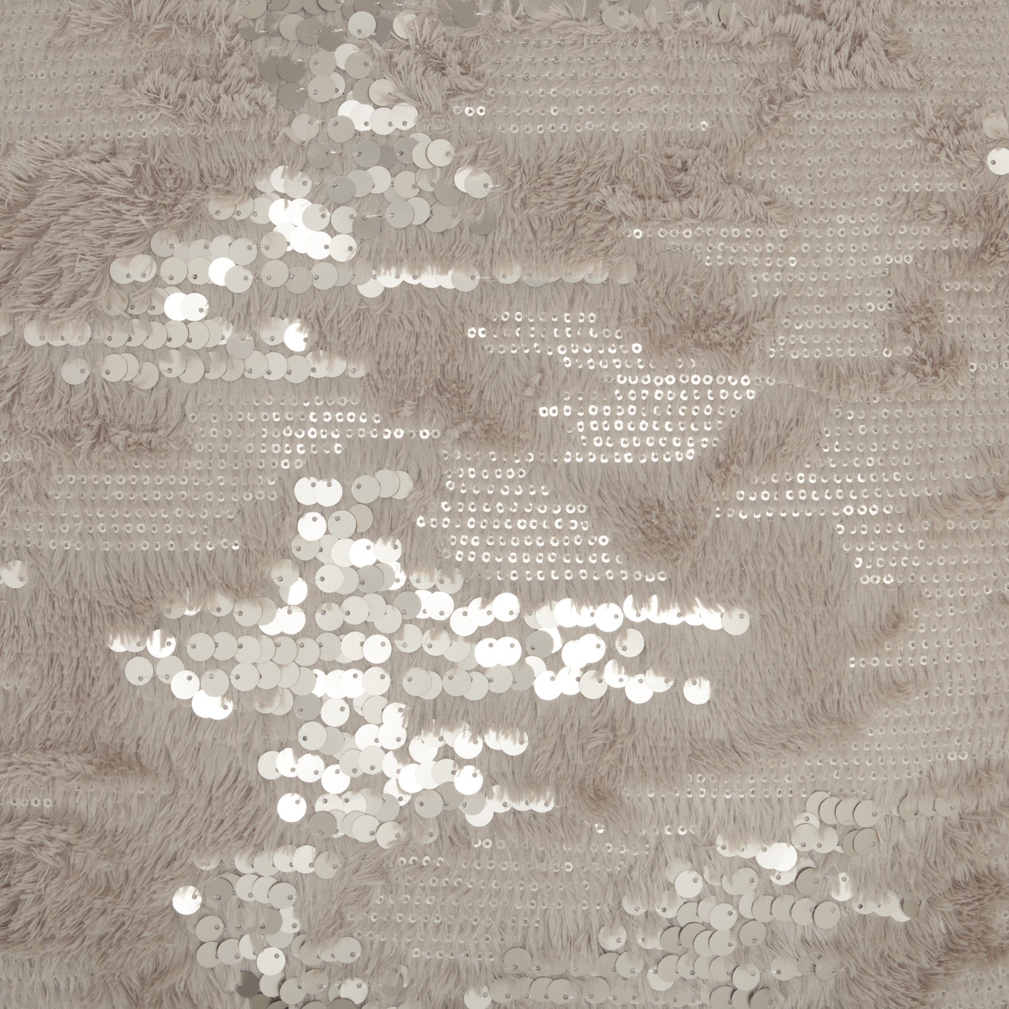 Acento gris con lentejuelas Cojín