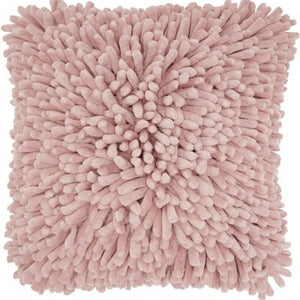 20" Pale Pink Soft Nubby Shag Throw Pillow
