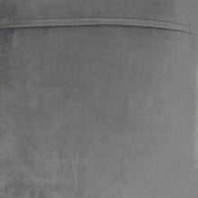 20 英寸深灰色帶閃亮絎縫天鵝絨抱枕