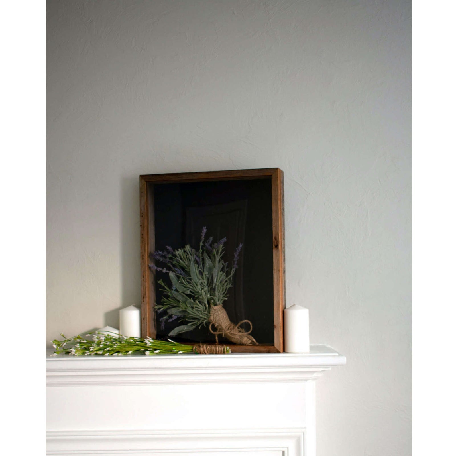 8” X 8” Rustic Farmhouse Gray Wood Shadow Box Frame