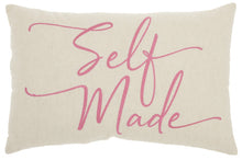 Self Made Pink Decorative Lumbar Throw Pillow