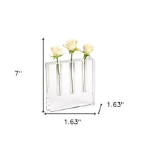 Modern Clear Square Block Optical Crystal Vase