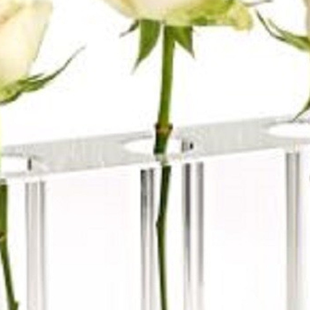 Modern Clear Square Block Optical Crystal Vase