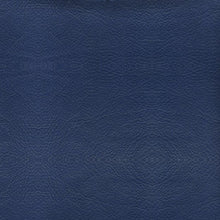 Solid Navy Blue Faux Leather Decorative Pillow Cover